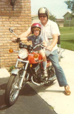 Hanging out with my dad in the 70s.